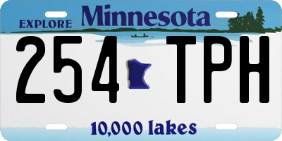 MN license plate 254TPH