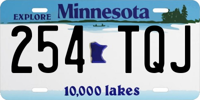 MN license plate 254TQJ