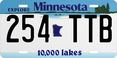 MN license plate 254TTB