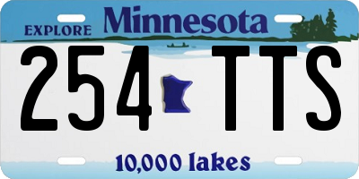 MN license plate 254TTS