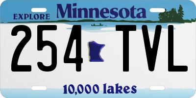 MN license plate 254TVL