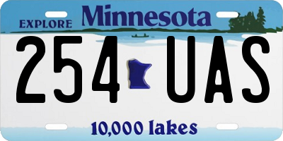 MN license plate 254UAS