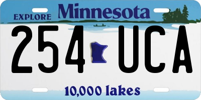 MN license plate 254UCA