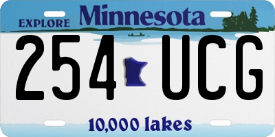 MN license plate 254UCG
