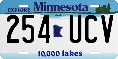 MN license plate 254UCV