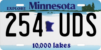 MN license plate 254UDS