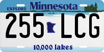 MN license plate 255LCG