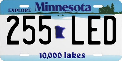 MN license plate 255LED