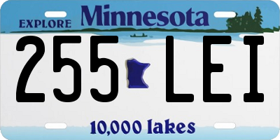 MN license plate 255LEI
