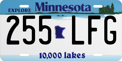MN license plate 255LFG