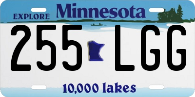 MN license plate 255LGG