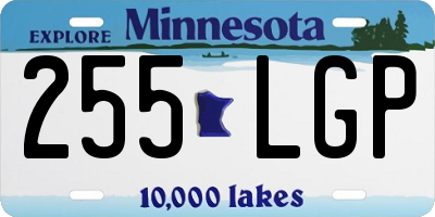 MN license plate 255LGP