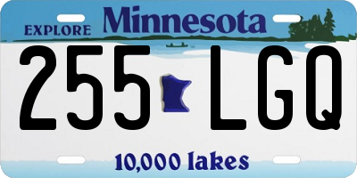 MN license plate 255LGQ