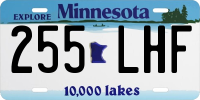 MN license plate 255LHF