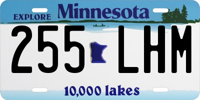 MN license plate 255LHM