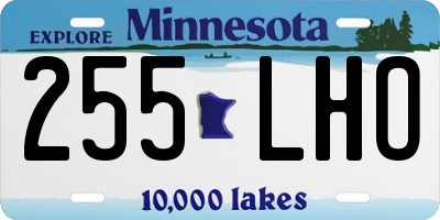 MN license plate 255LHO