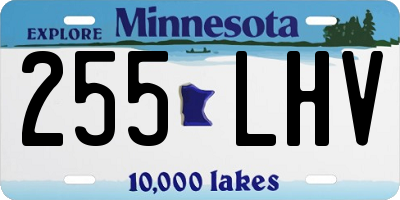 MN license plate 255LHV