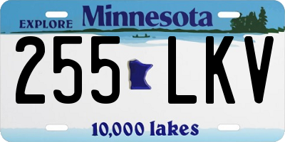 MN license plate 255LKV