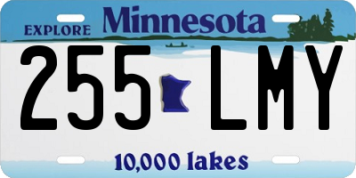 MN license plate 255LMY