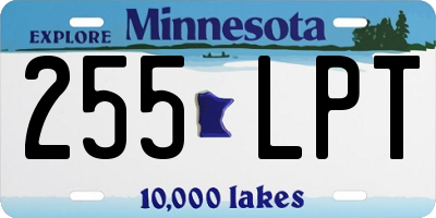 MN license plate 255LPT