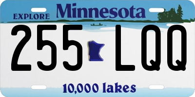 MN license plate 255LQQ