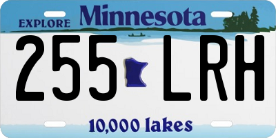 MN license plate 255LRH