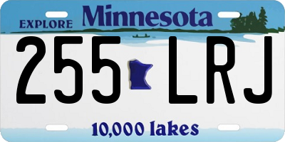 MN license plate 255LRJ