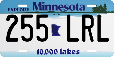 MN license plate 255LRL