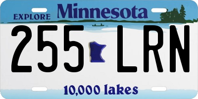 MN license plate 255LRN