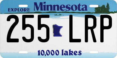 MN license plate 255LRP