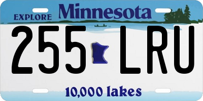 MN license plate 255LRU
