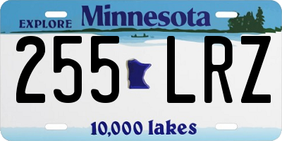 MN license plate 255LRZ