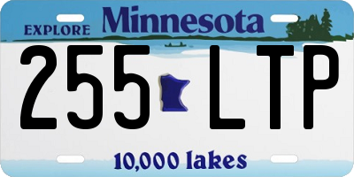 MN license plate 255LTP