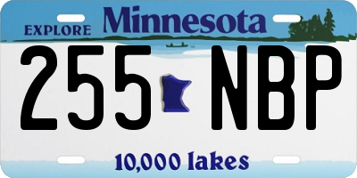 MN license plate 255NBP