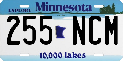 MN license plate 255NCM