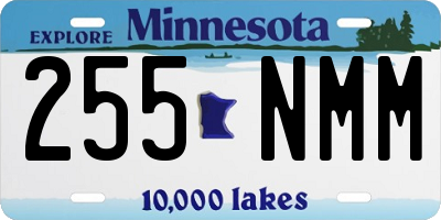 MN license plate 255NMM
