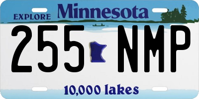 MN license plate 255NMP