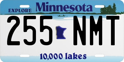MN license plate 255NMT