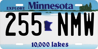 MN license plate 255NMW