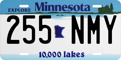 MN license plate 255NMY