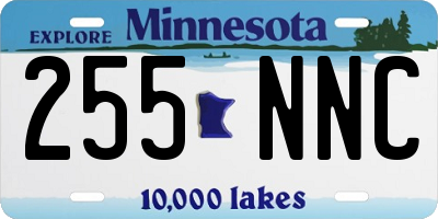 MN license plate 255NNC