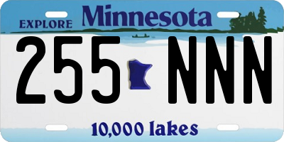 MN license plate 255NNN