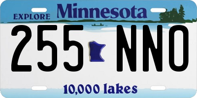 MN license plate 255NNO