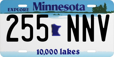 MN license plate 255NNV