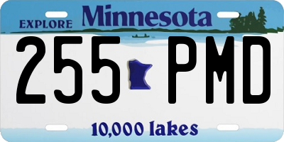 MN license plate 255PMD