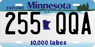 MN license plate 255QQA
