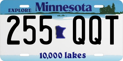 MN license plate 255QQT