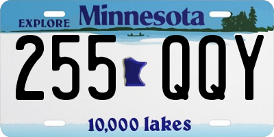 MN license plate 255QQY