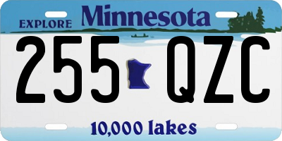 MN license plate 255QZC