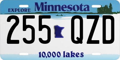MN license plate 255QZD